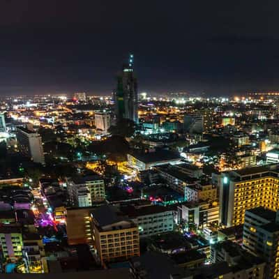 Night shot Pattaya, Thailand