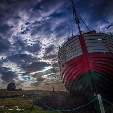 Old Fishing boat Gardur, Iceland