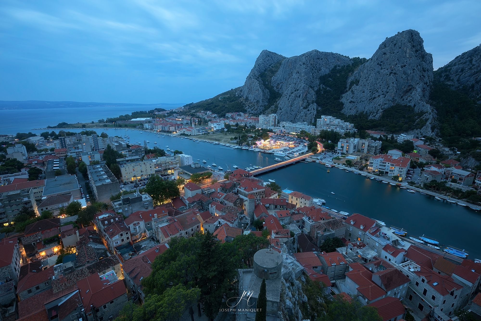 Omis from Mirabella Fort, Croatia