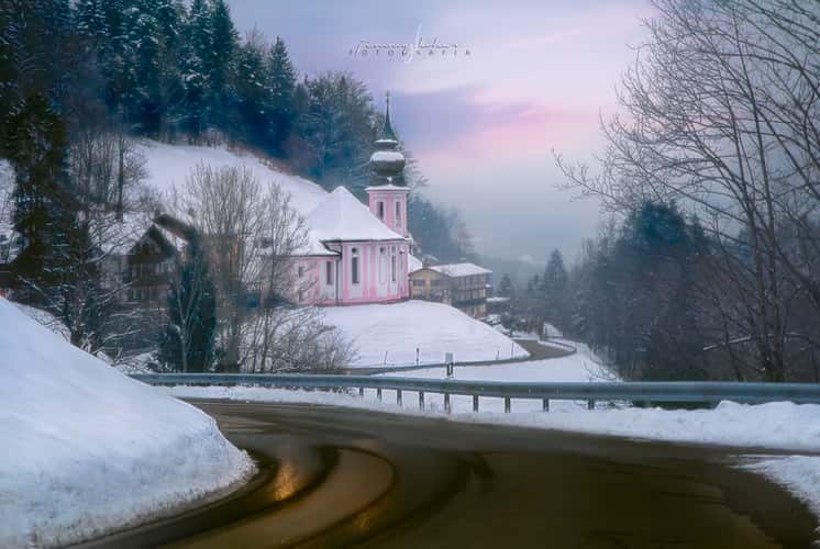 Church Maria Gern from the street
