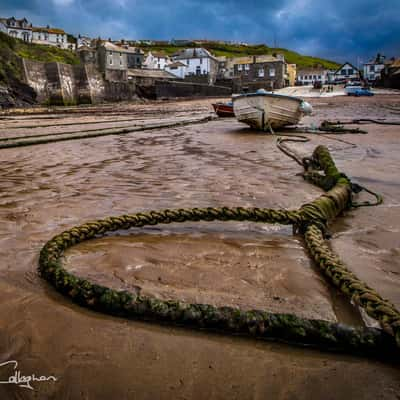 Port Isaac low tide, United Kingdom