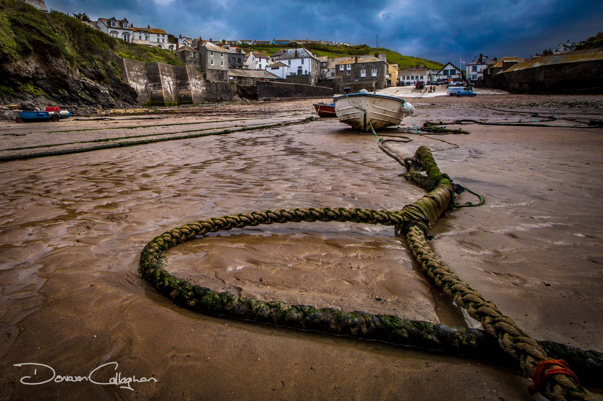 Port Isaac low tide, United Kingdom