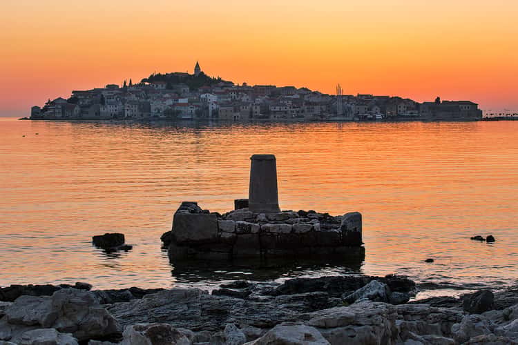 Primošten peninsula view