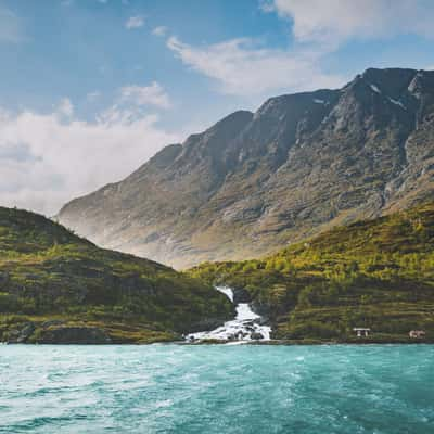 Red Huts by Besseggen, Norway