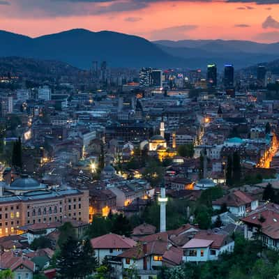 Sarajevo Cityscape, Bosnia and Herzegovina