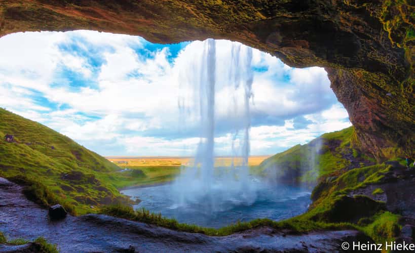 Behind the Seljalandsfoss