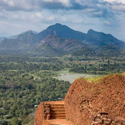 Sigiriya Lions Rock view from the top, Sri Lanka