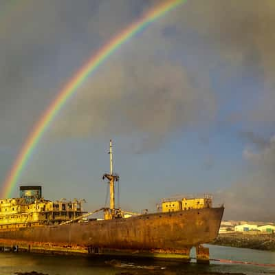 Barco Telamón from the other perspective, Arrecife, Spain