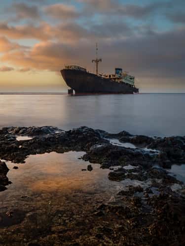 Telamon shipwreck, Arricife,Lanzarote,Spain