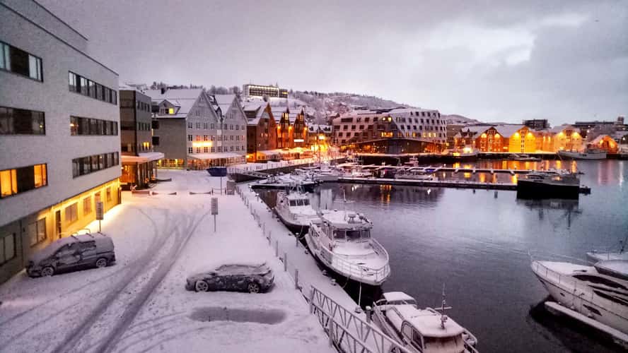 Tromso Harbour from Scandic Ishavshotel