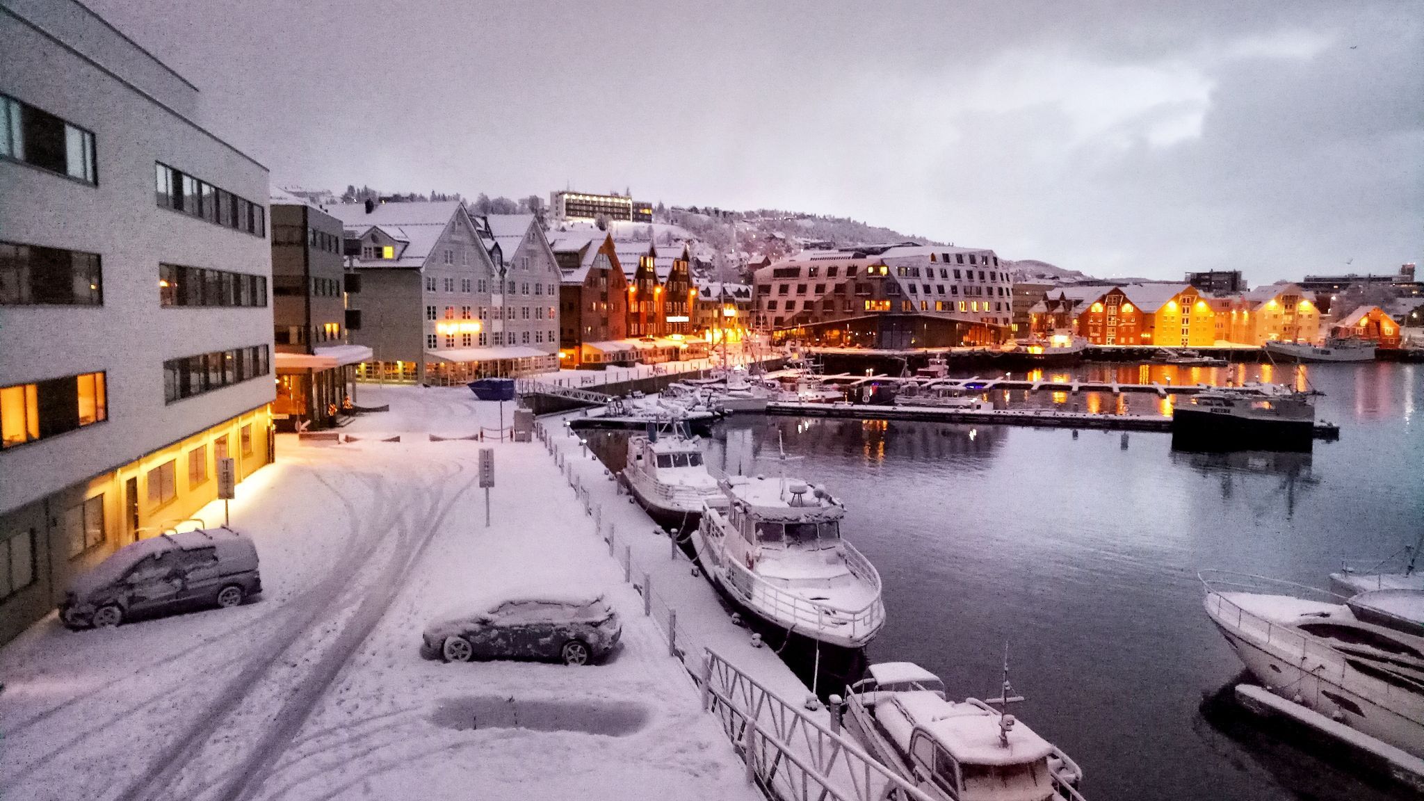 Tromso Harbour from Scandic Ishavshotel, Norway