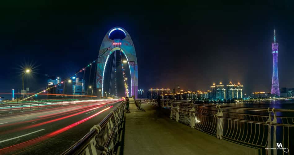 View of Canton Tower from Liede Bridge