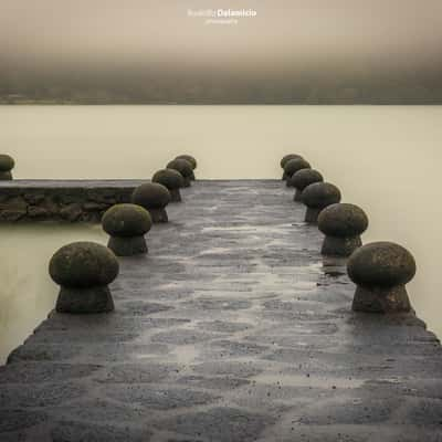 Volcanic Lake Pier, Portugal