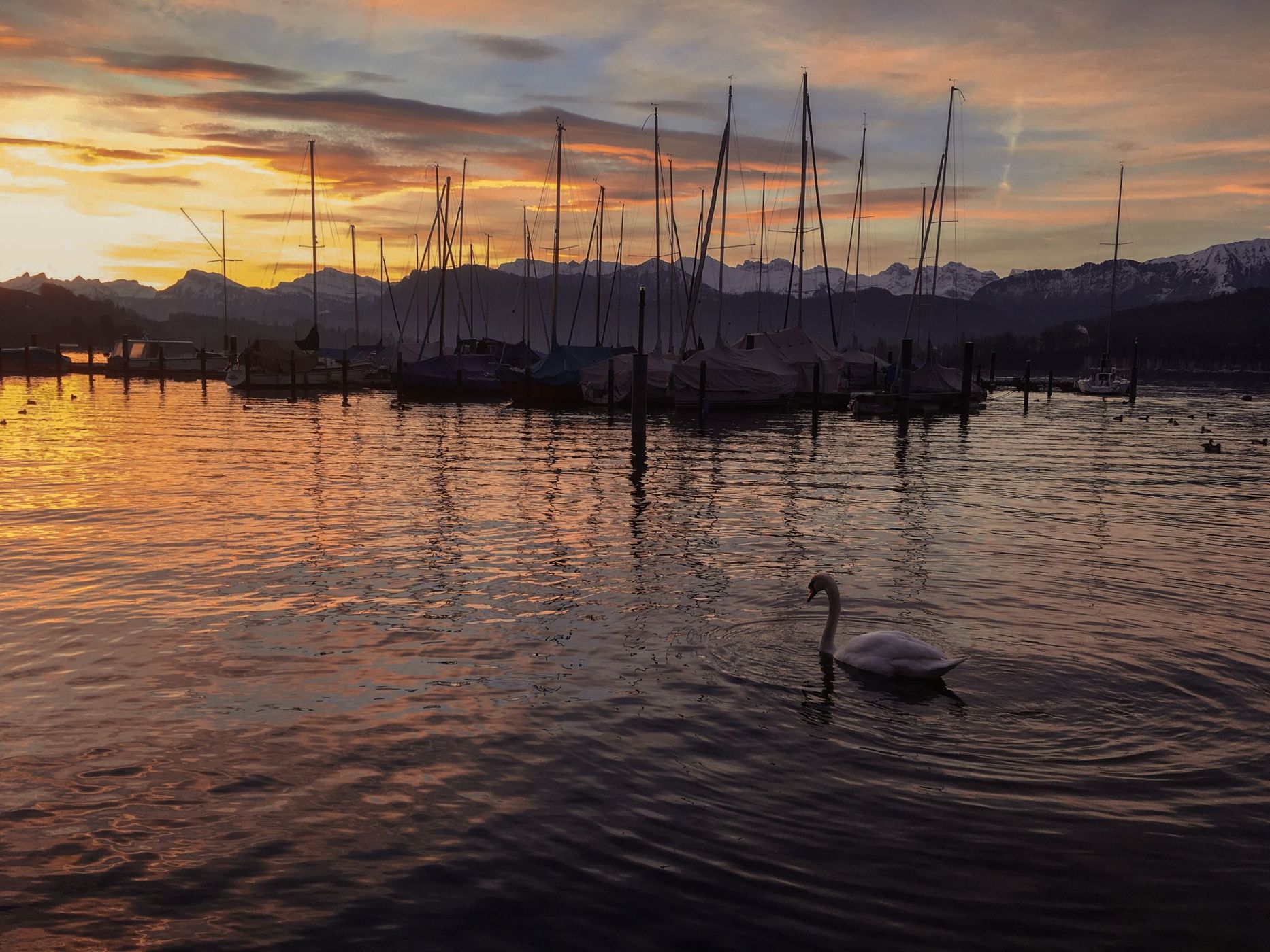 waterfront in Lucerne, Switzerland