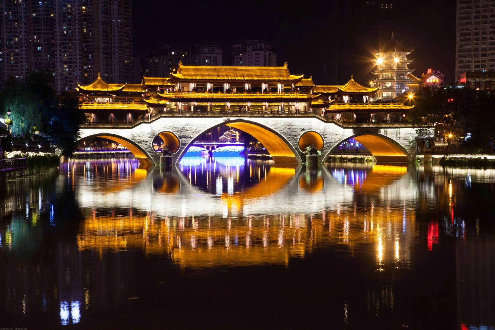 Anshun Bridge,Chengdu, China