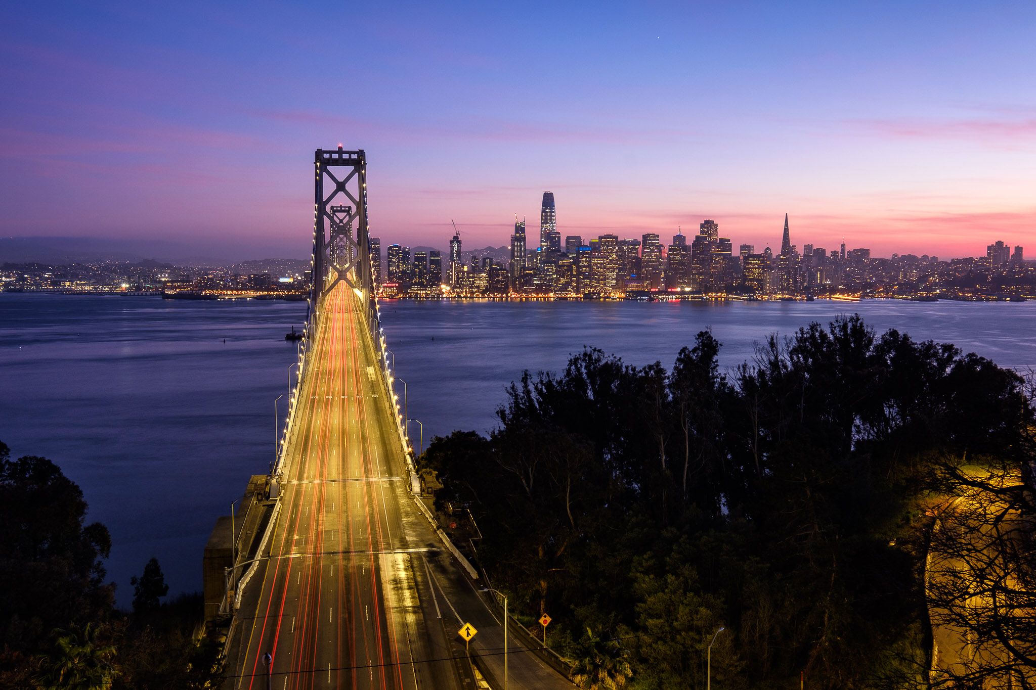 Bay Bridge from Treasure Island, USA