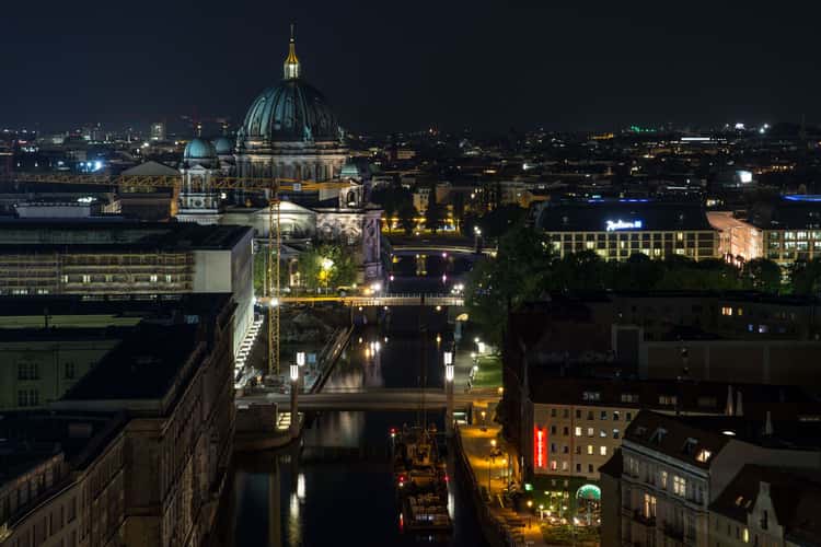 Berlin Skyline from Fischerinsel Skyscraper