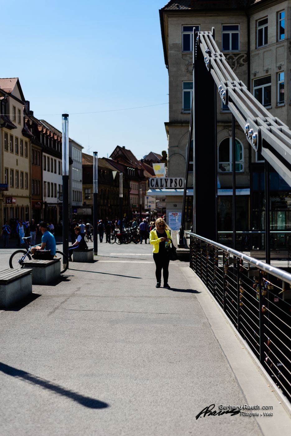 Chain bridge over the Main-Donau channel, Germany