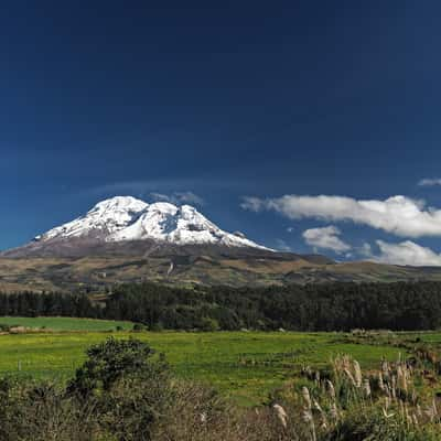 Chimborazo volcano view, Ecuador