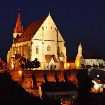 Chrám Svatého Mikuláše (Znojmo, noc), Czech Republic