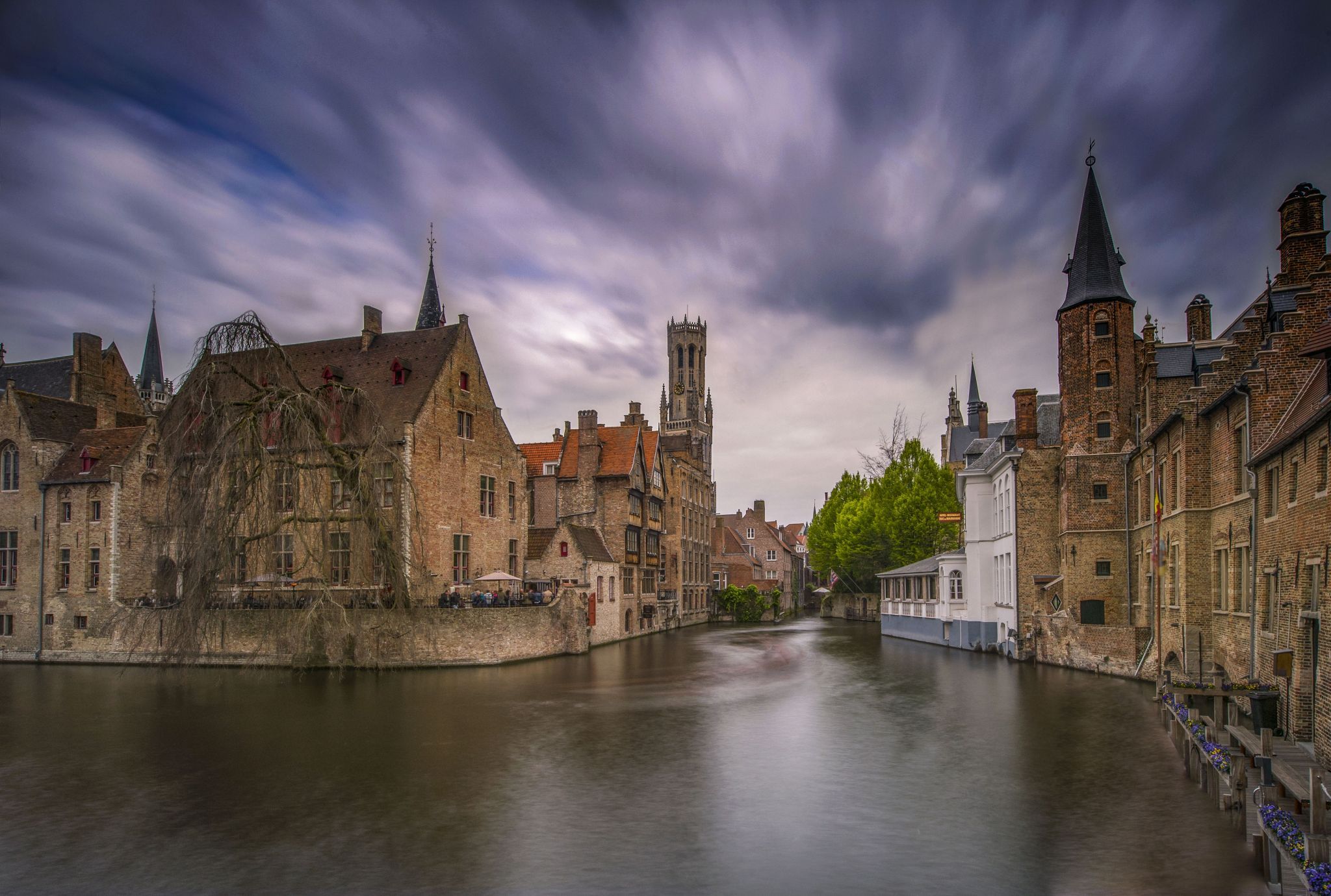 Typical view of Bruges, Belgium