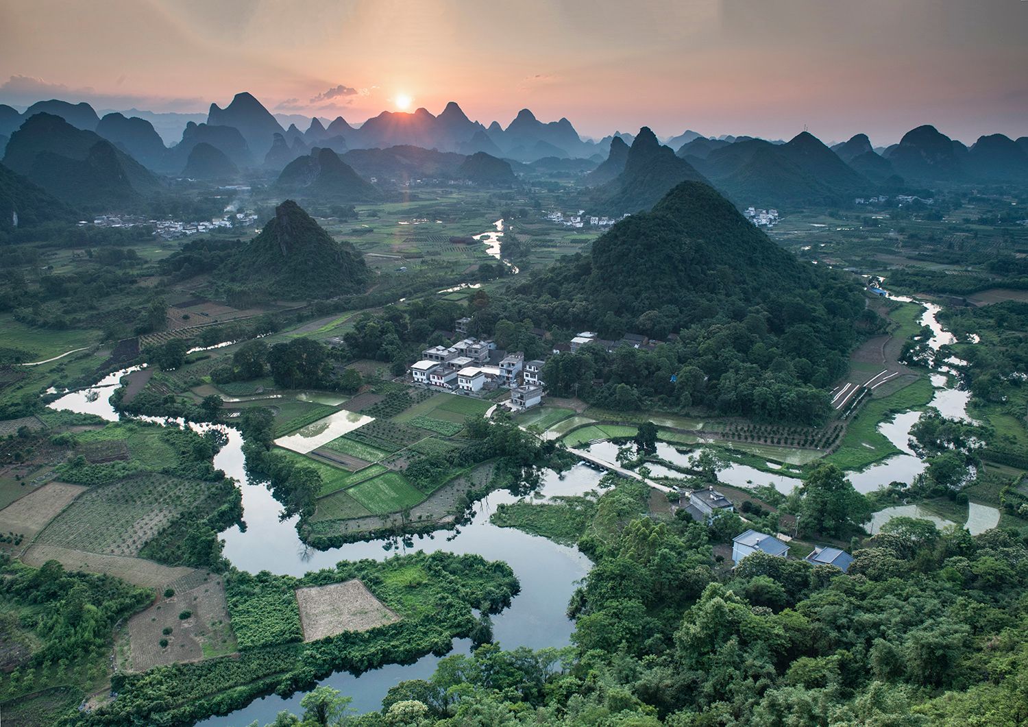 Cuiping Wuzi hill, China