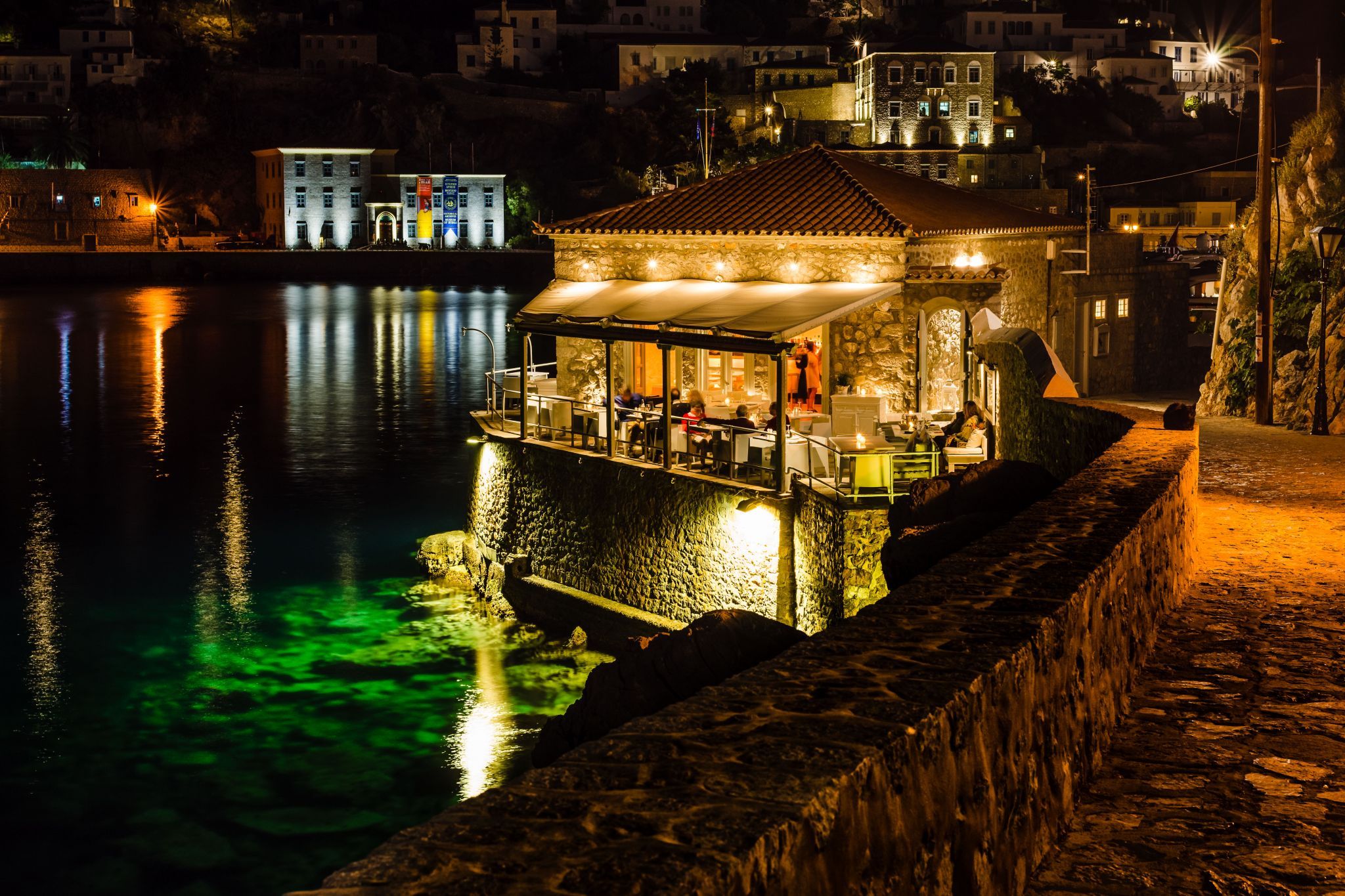 Edge of the Harbor, Hydra Island, Greece