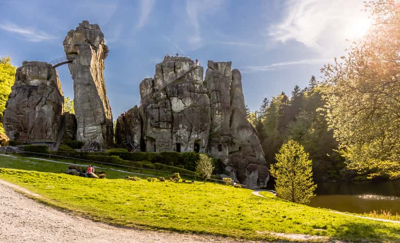 South view of Externsteine