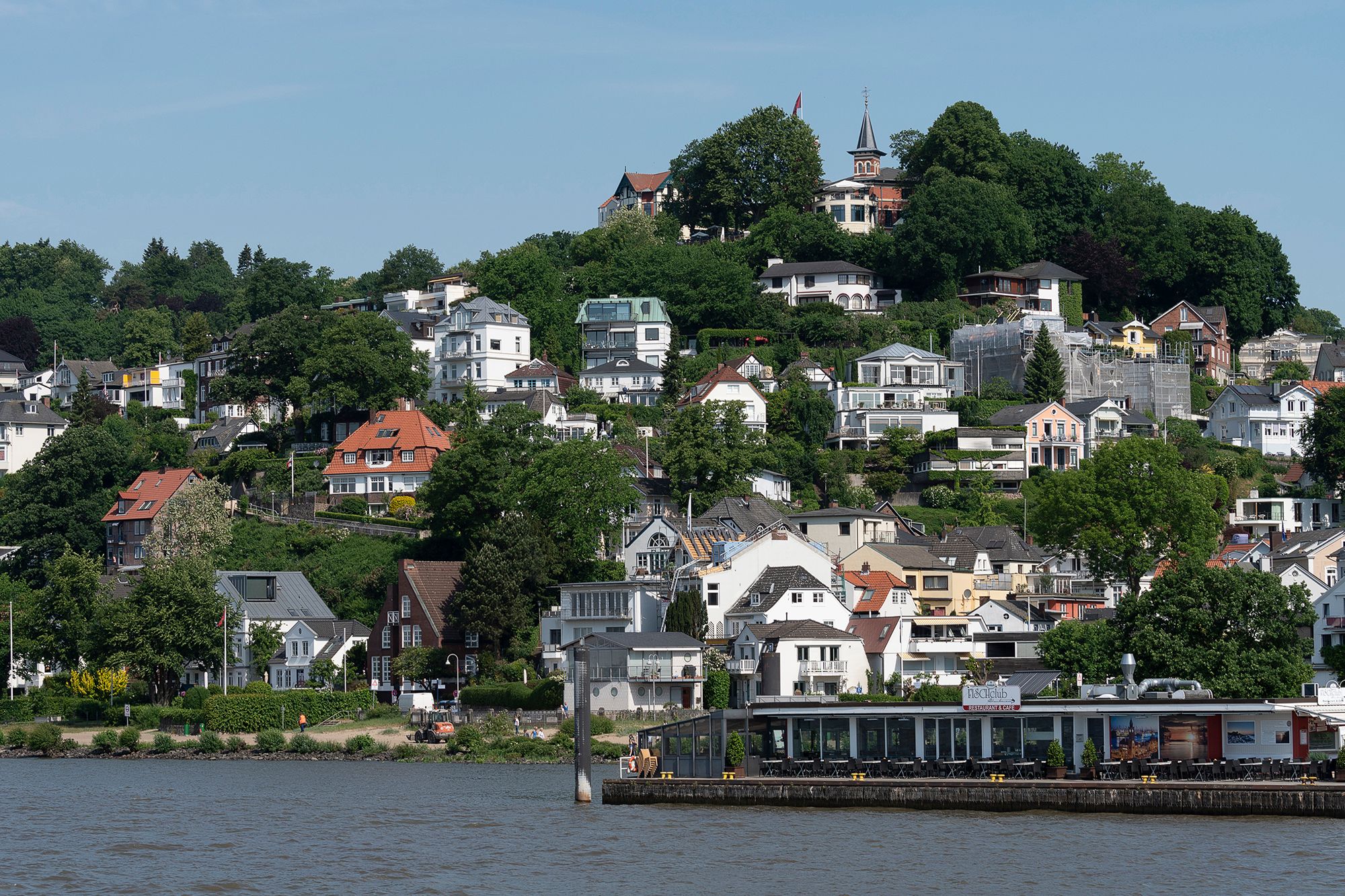 Ferry from Hamburg-Cranz to Hamburg-Blankenese, Germany