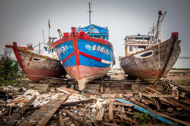 Fishing boats Hoi An