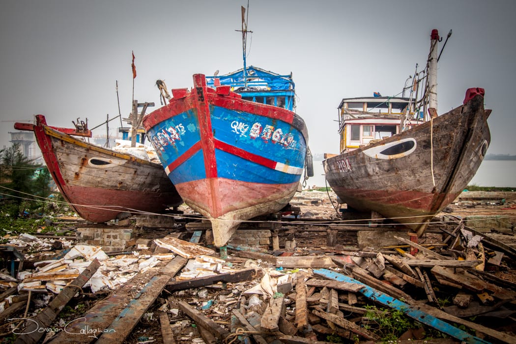 Fishing boats Hoi An, Vietnam