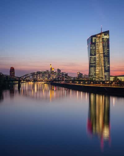 Frankfurt Skyline from Osthafenbridge