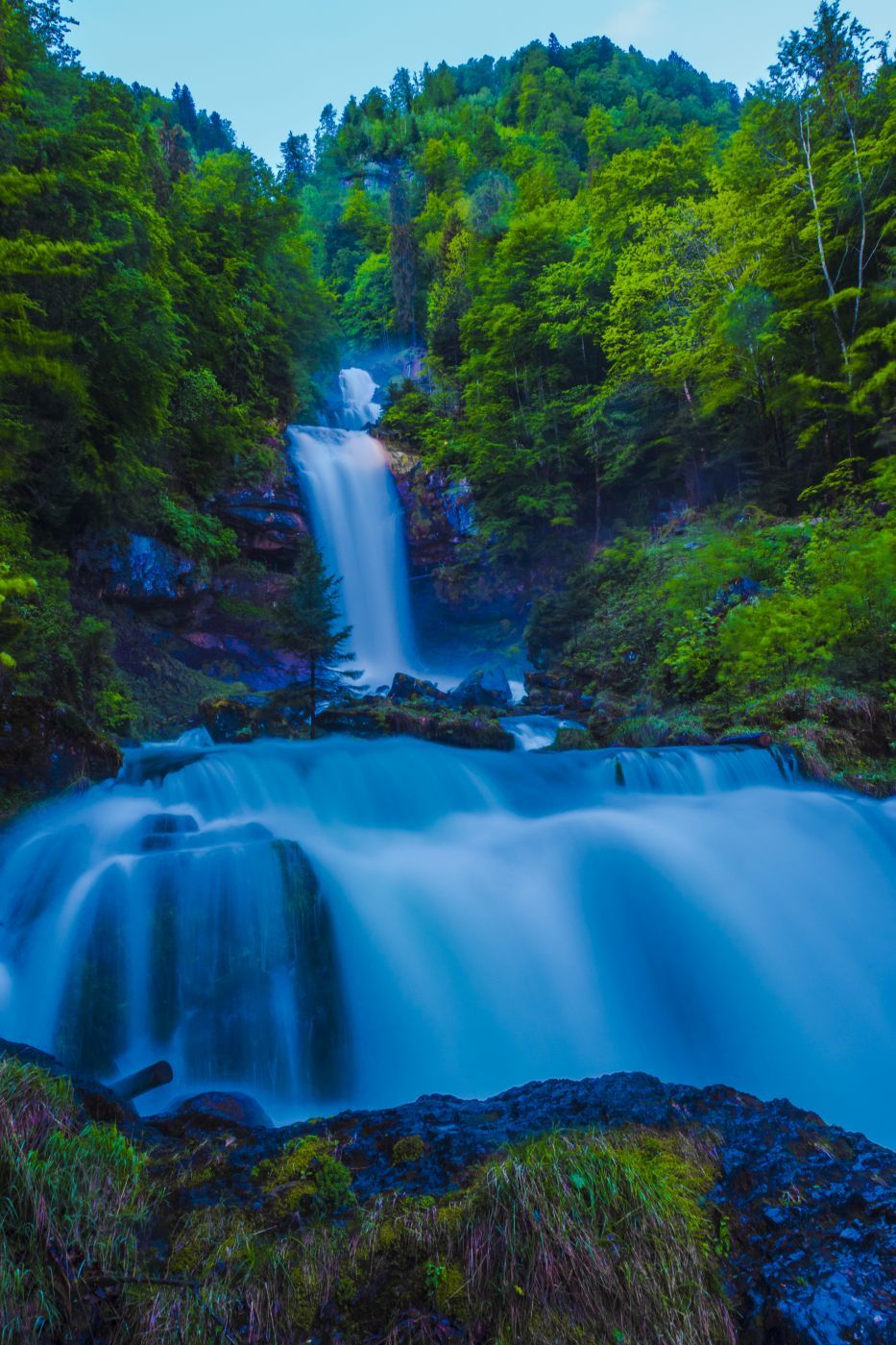 The Giessbach Waterfalls, Switzerland
