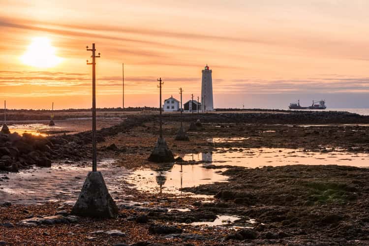 Grótta Island Lighthouse, Reykjavík