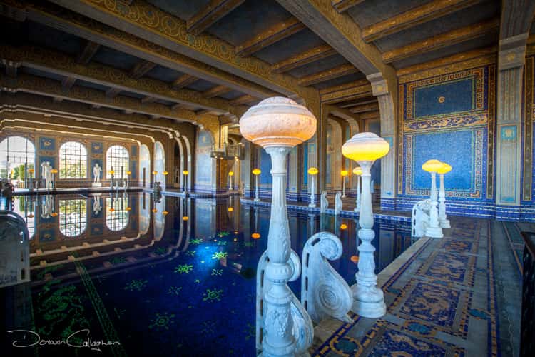 Hearst Castle indoor Roman Pool California