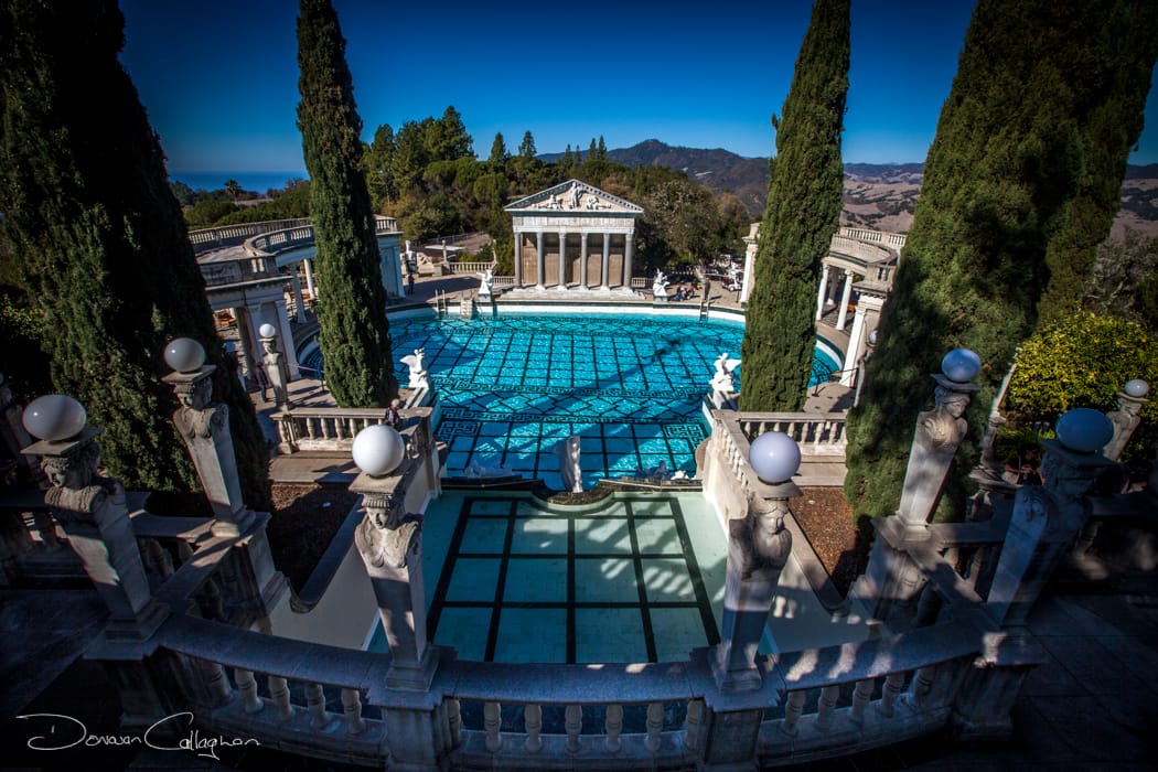 Hearst Castle outside pool California, USA