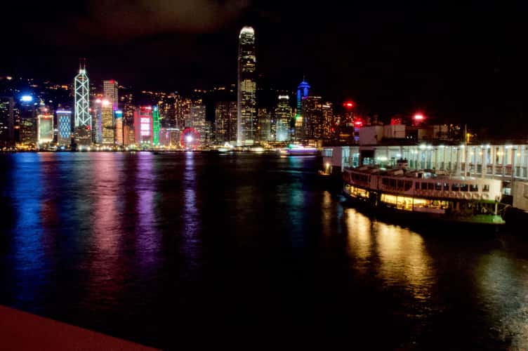 View to Hong Kong Island, Victoria Harbour