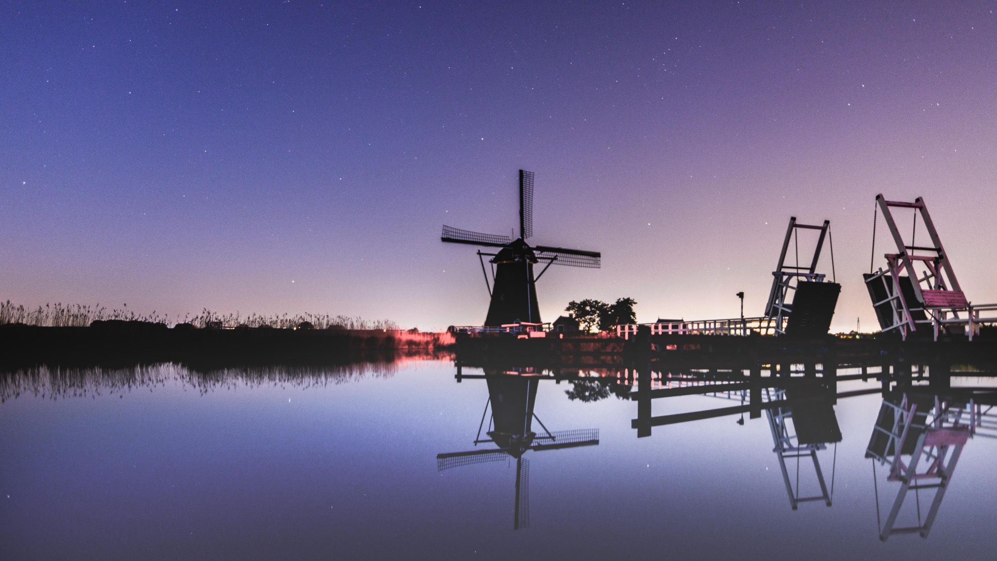 Bridge in Kinderdijk, Netherlands