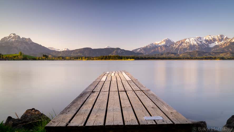 Wooden Walkways at Lake Hopfensee