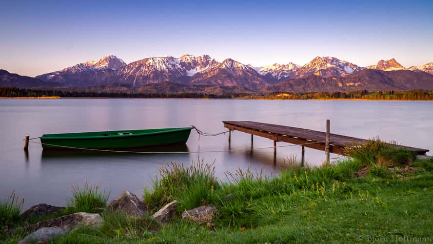 Wooden Walkways at Lake Hopfensee