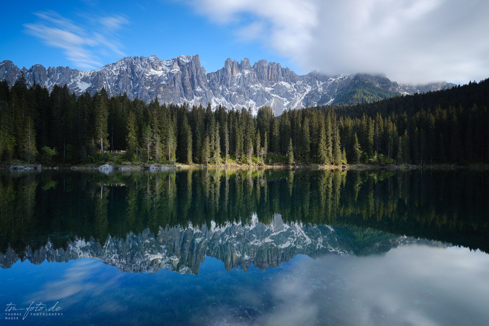 Lake Carezza, Dolomites, Italy