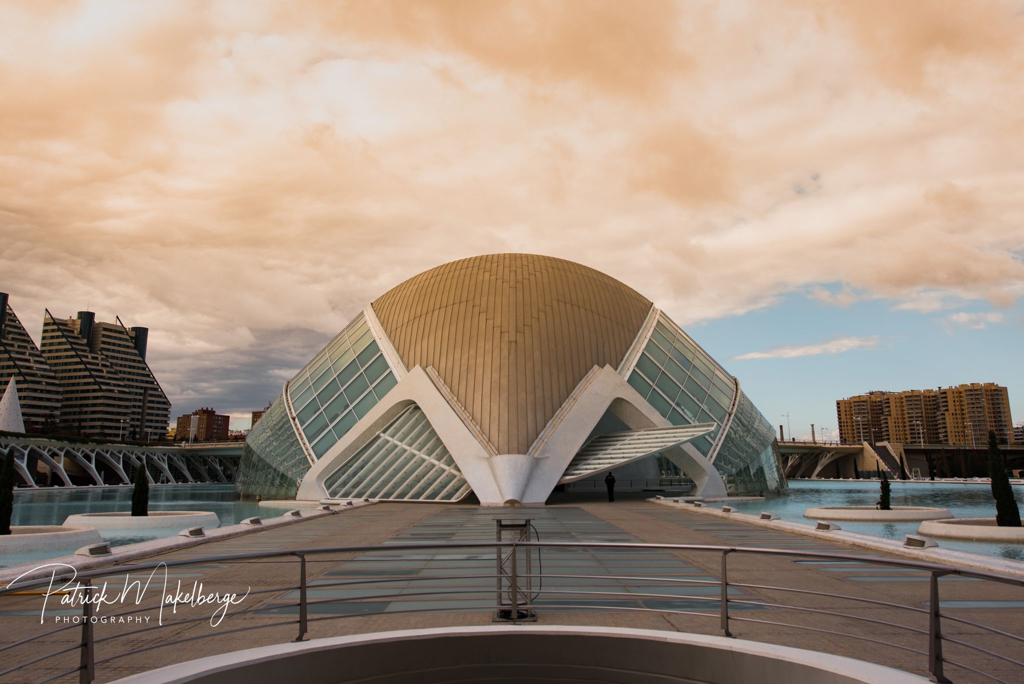 Front of L’Hemisfèric, Valencia, Spain