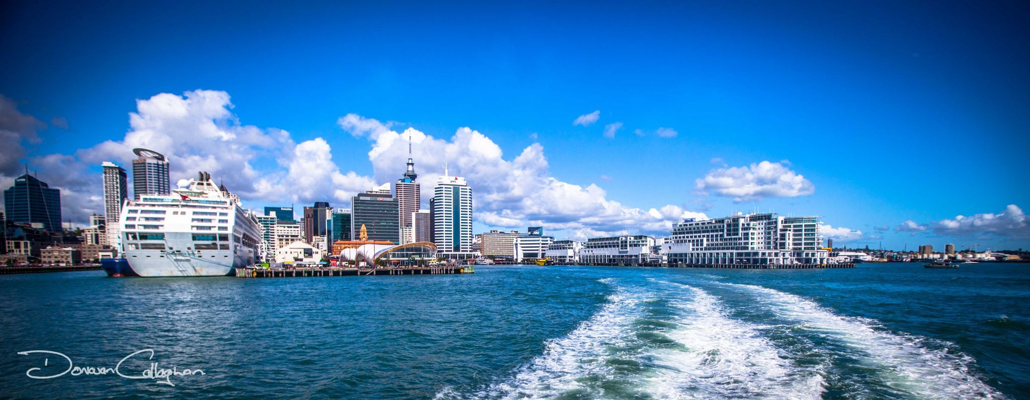 Leaving Auckland Harbour, New Zealand