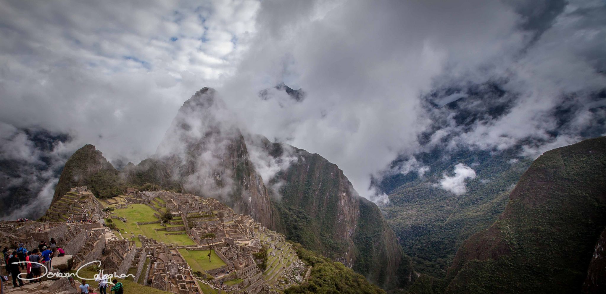 Machu Picchu with cloud, Peru