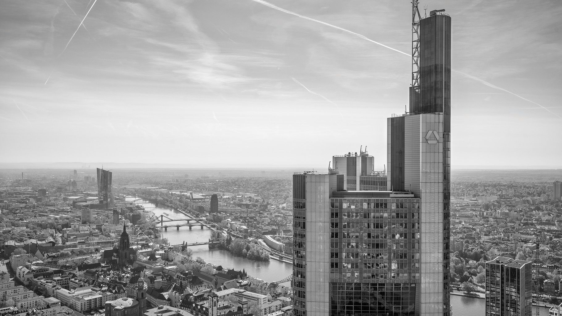 View from Maintower, Frankfurt am Main, Germany