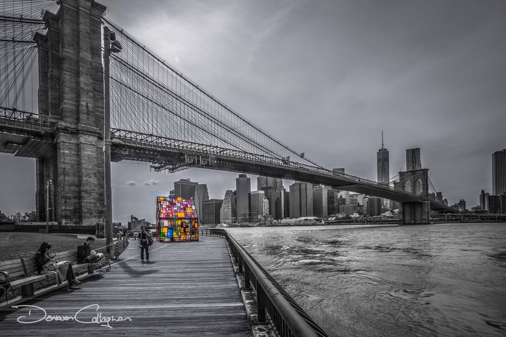 Brooklyn Bridge Black & White, USA