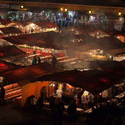 Marrakech Café on Jamaa El-Fnaa, Morocco