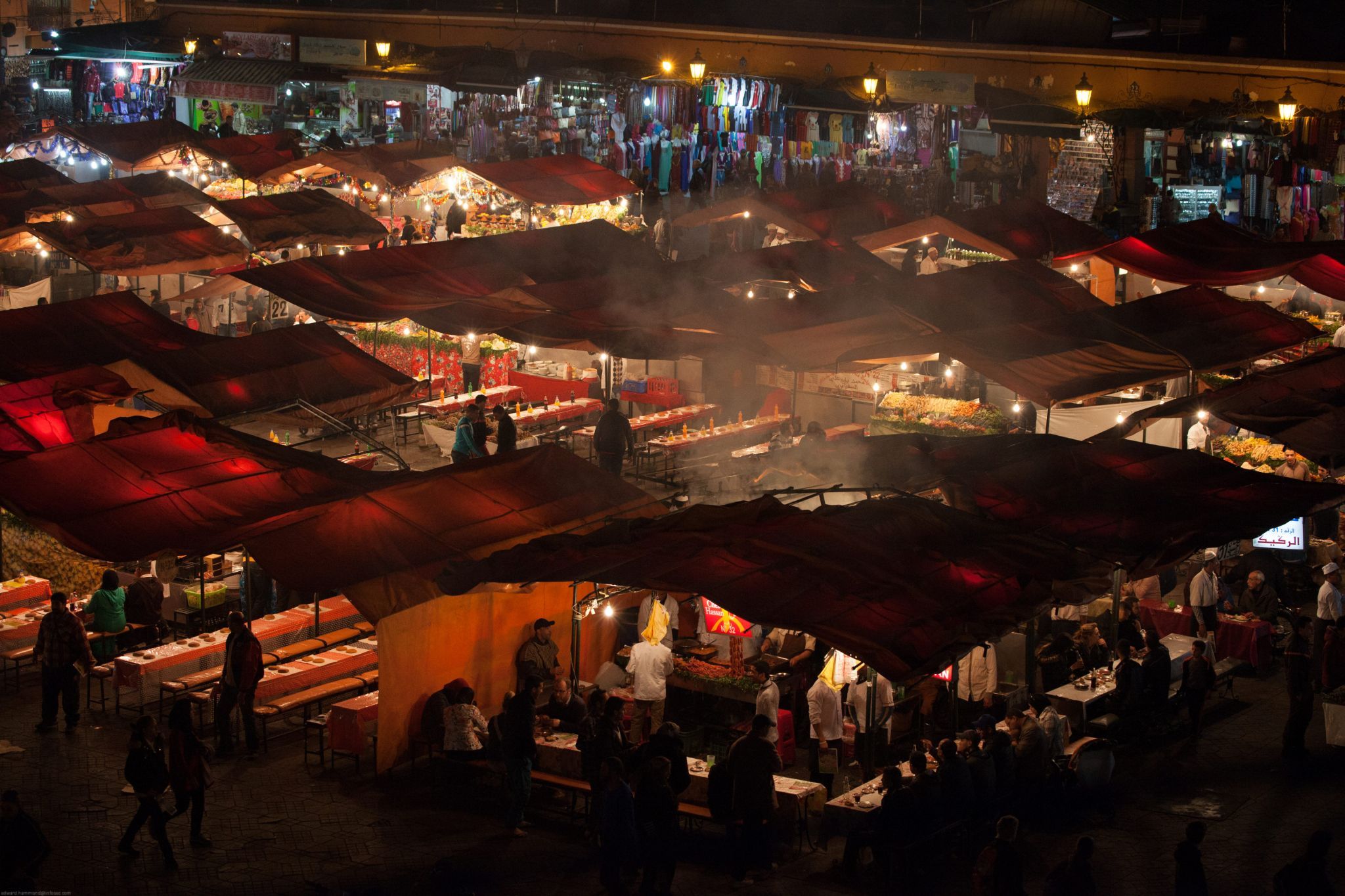 Marrakech Café on Jamaa El-Fnaa, Morocco
