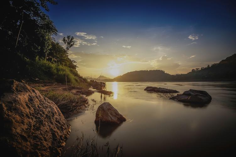 Mekong in Luangprabang, Laos, Asia
