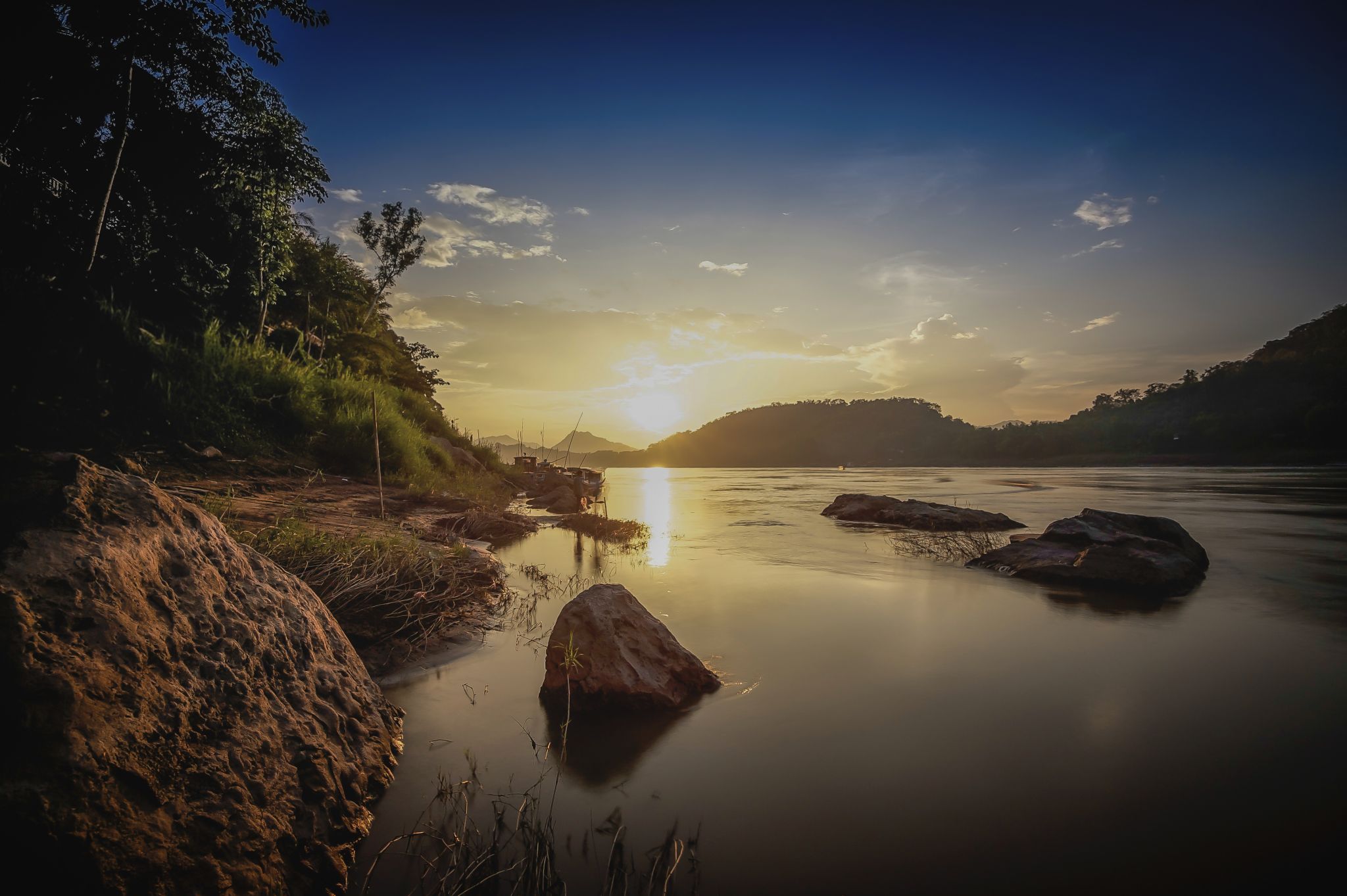 Mekong in Luangprabang, Laos, Asia, Lao
